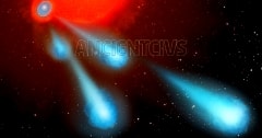 Выстрелы плазмы от умирающей звезды